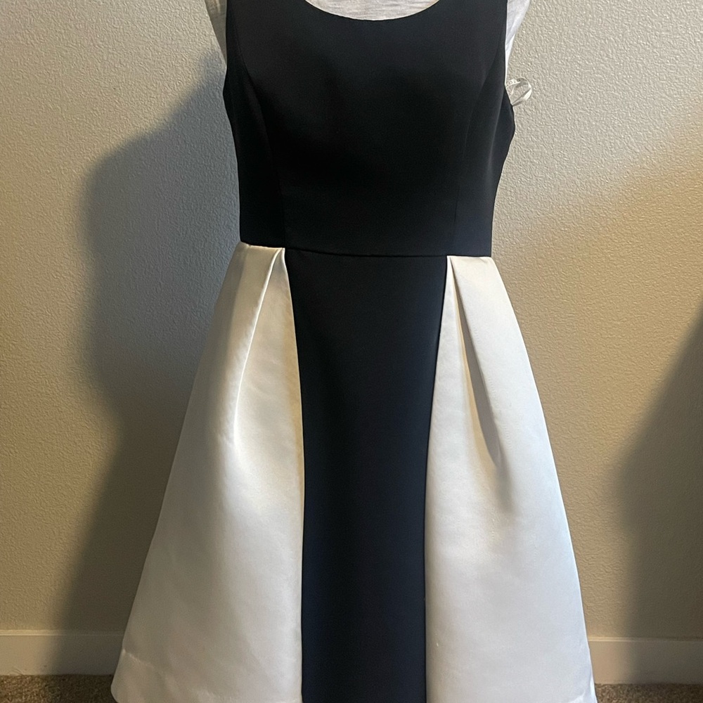 Gorgeous Black and white Genuine Halston gown